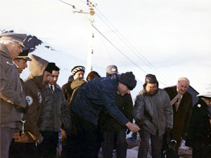 Eduardo Frei Montalva fue el primer mandatario que visitó la base antártica de la Fuerza Aérea chilena.