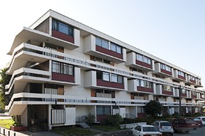 El conjunto residencial de Villa Frei (1965 – 1968) se construyó por encargo de la Caja de Empleados Particulares en 1965. 