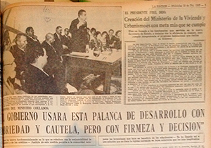 Nota de prensa de La Nación. 15 de Diciembre de 1965. 